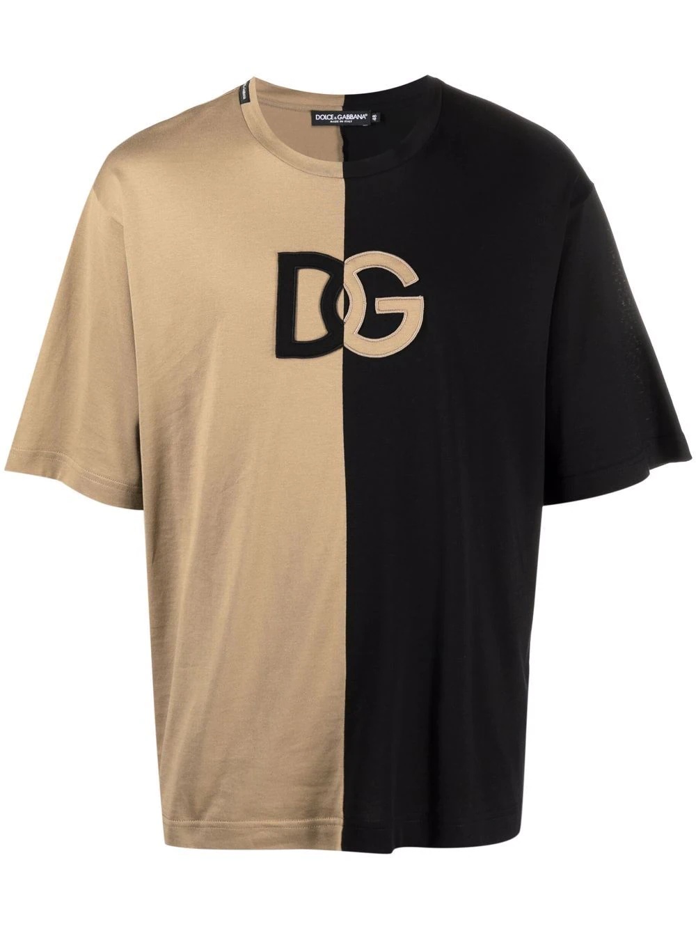 two-tone logo T-shirt - 1