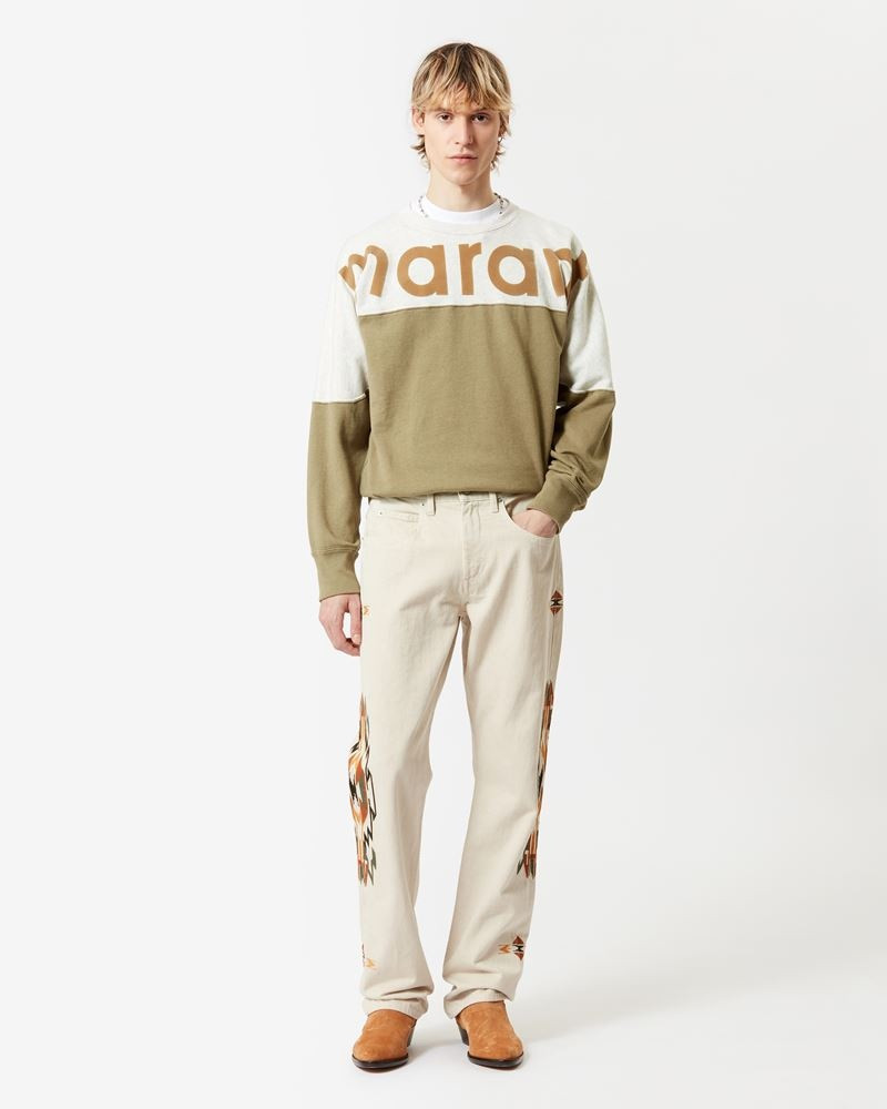 Isabel Marant HOWLEY TWO-TONE "MARANT" SWEATSHIRT outlook