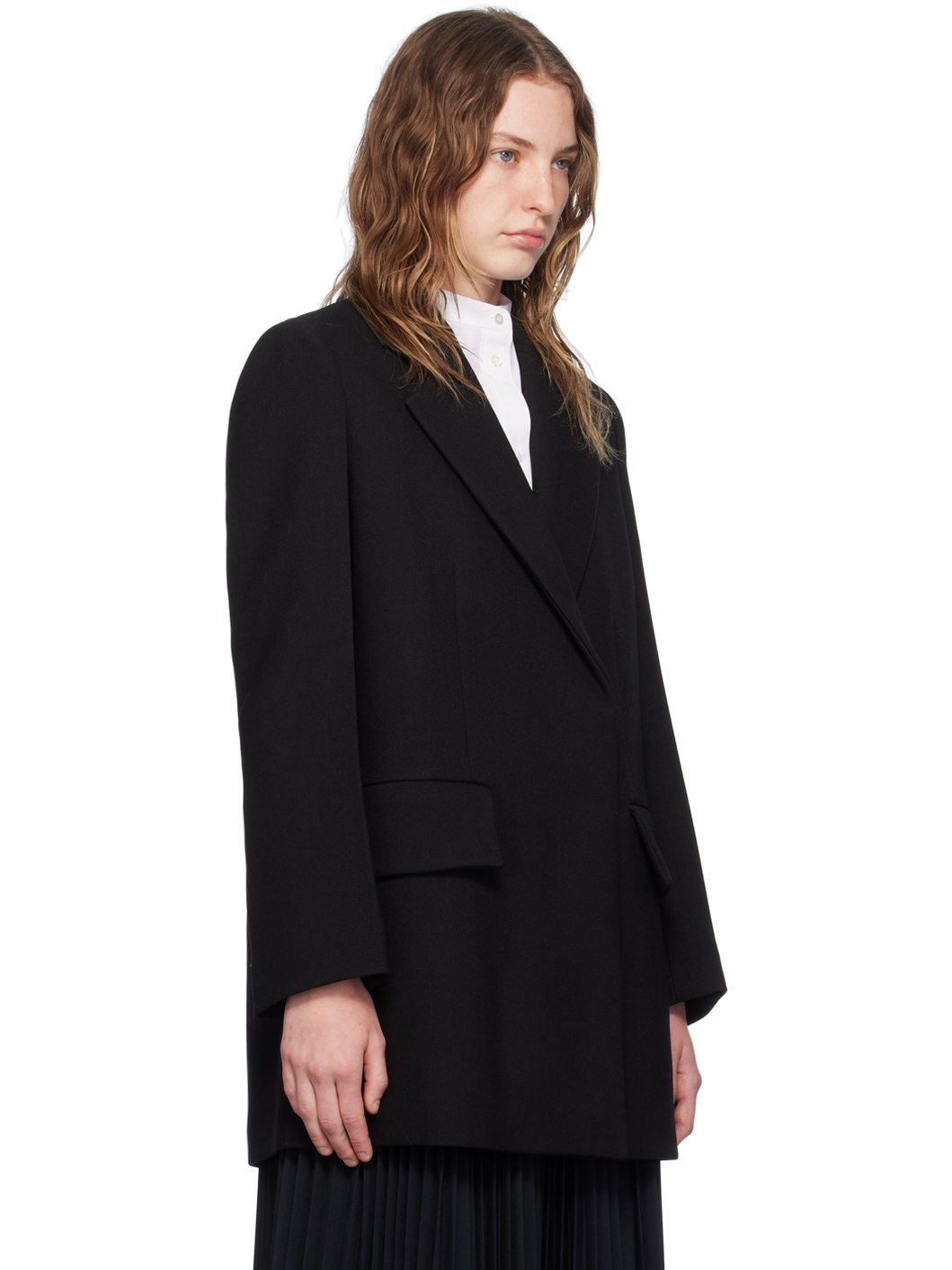Black Double-Breasted Jacket - 2