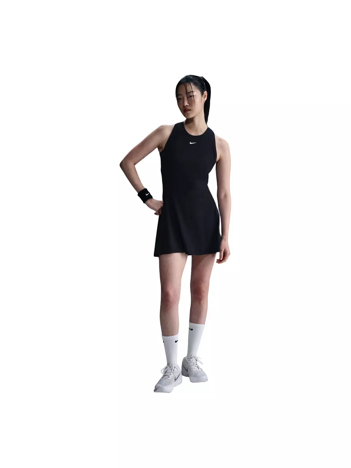 Women's Dri-FIT Victory Tennis Dress -Black - 3