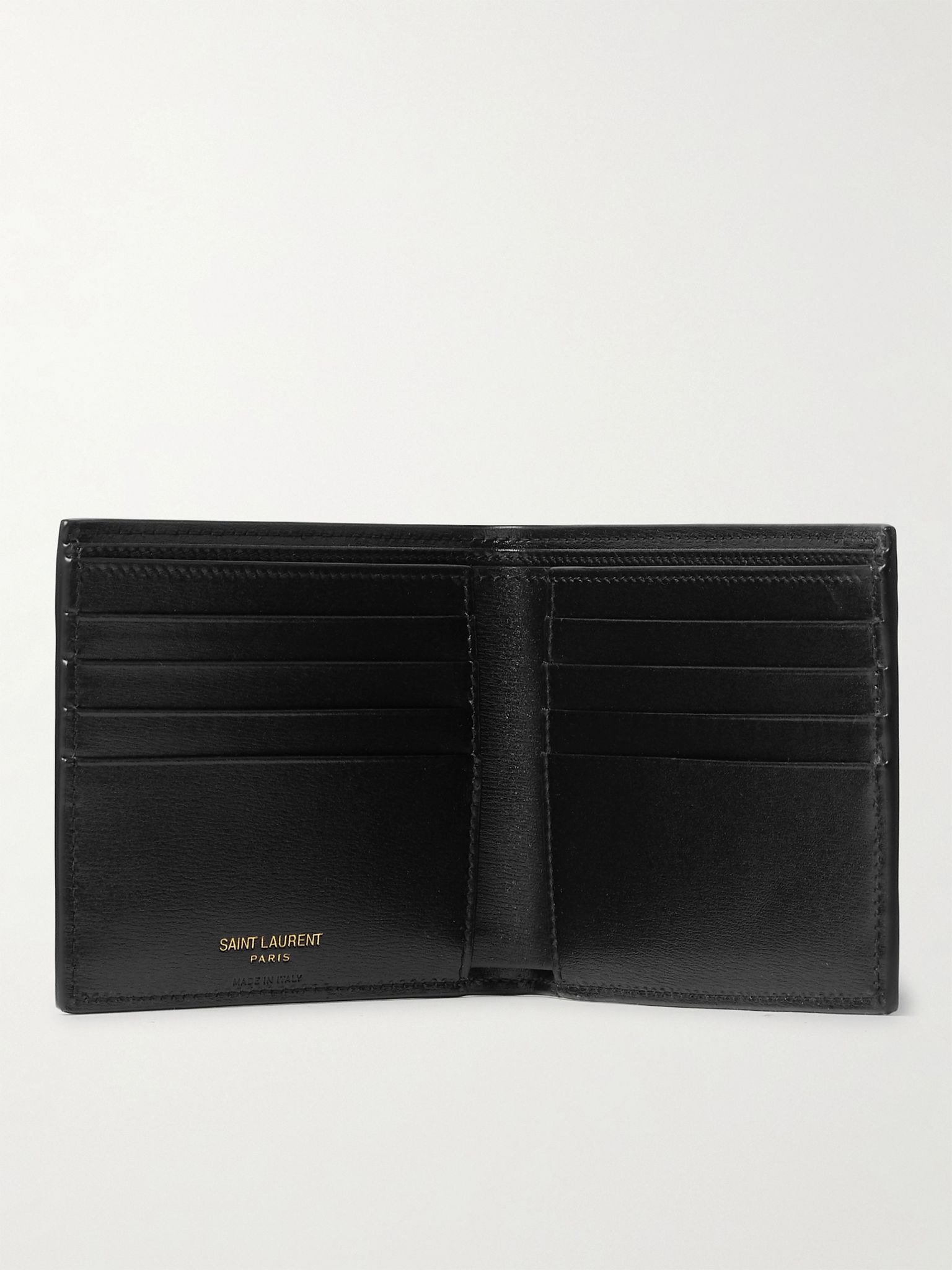 Logo-Appliquéd Leather Billfold Wallet Black - 4