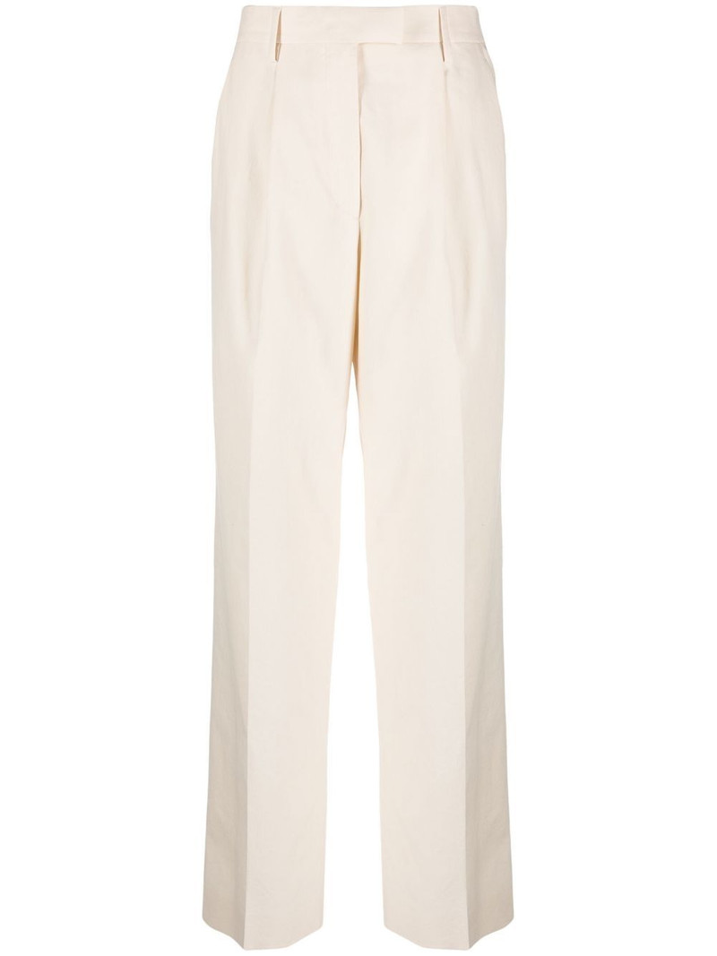 pressed-crease tailored trousers 1