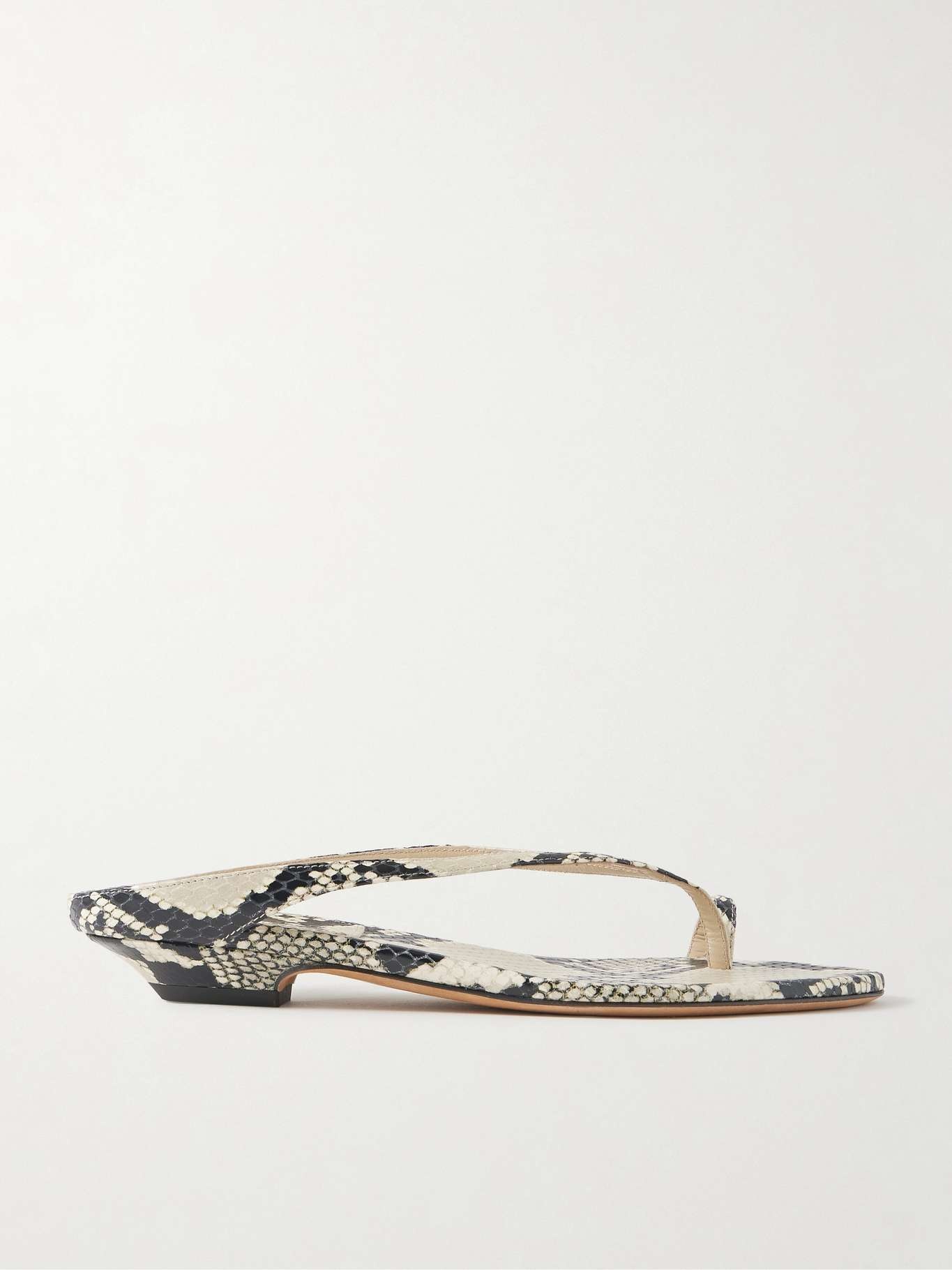 Marion snake-effect leather mules - 1
