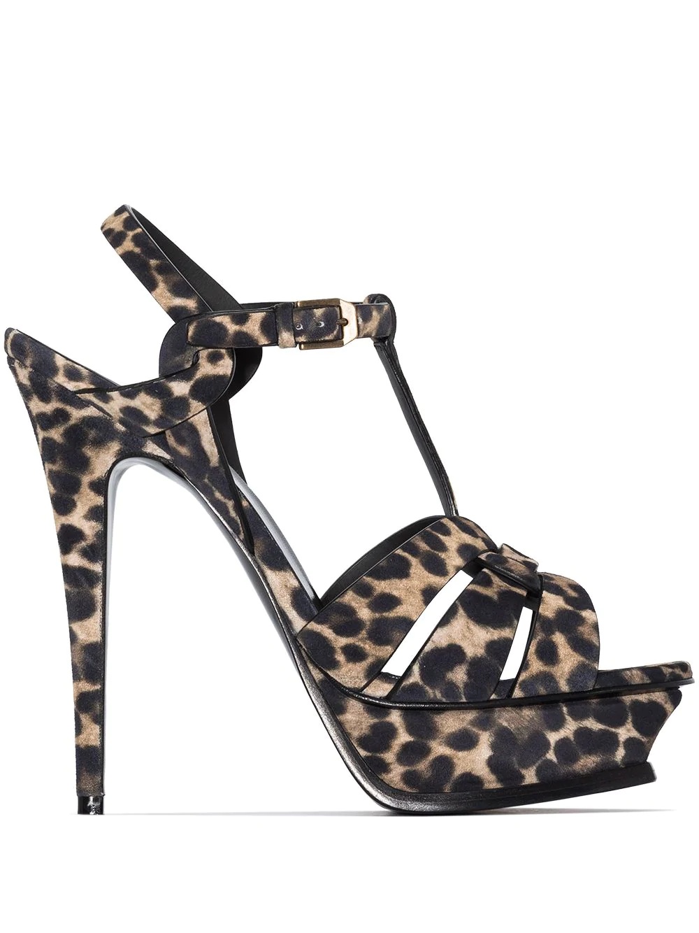 Tribute leopard-print 105mm sandals - 1