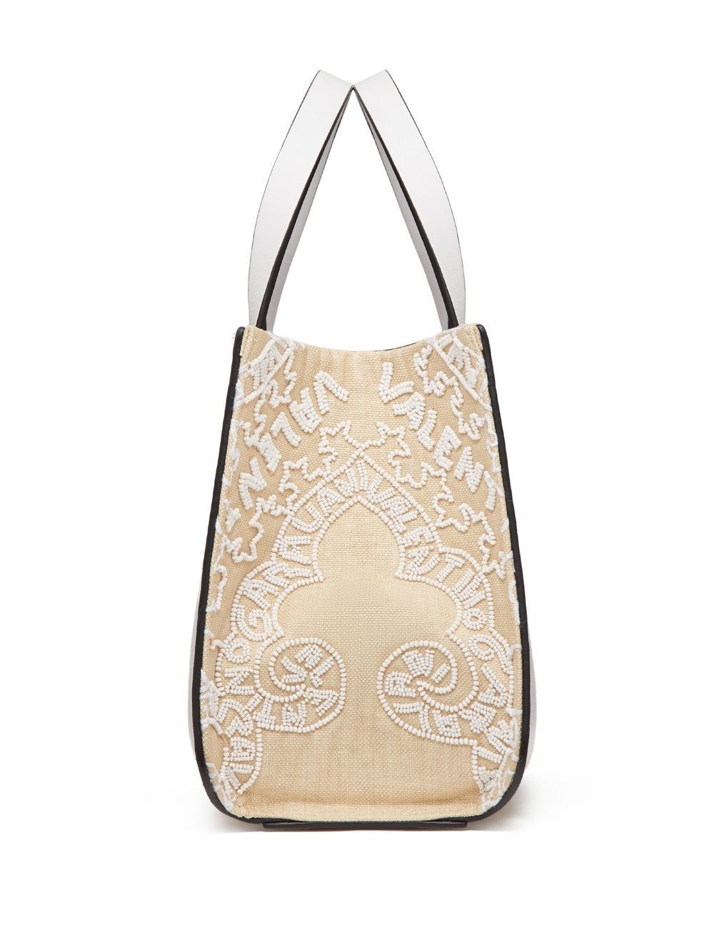 small VLogo Signature beaded tote bag - 5