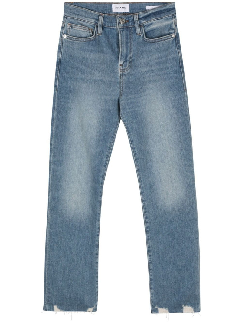 high-rise straight-leg jeans 1