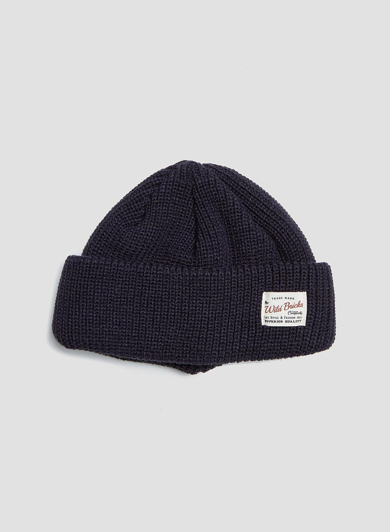 Wild Bricks Heavyweight Marine Watch Cap in Navy 1