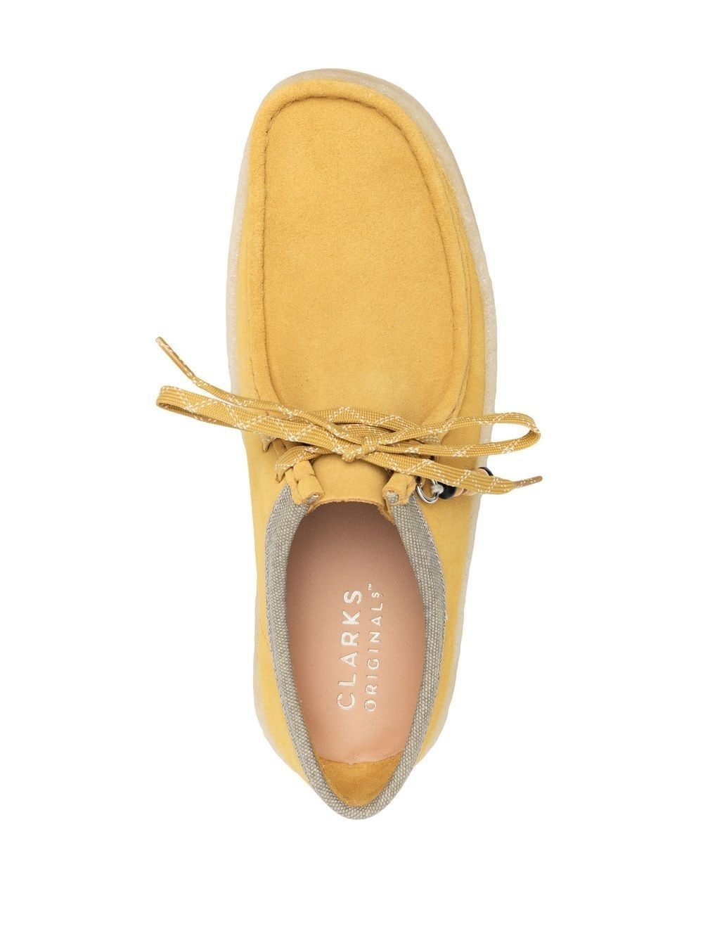 wooden-beads suede boat shoes - 4