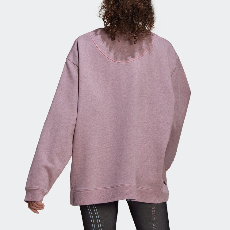 (WMNS) adidas By Stella McCartney Sportswear Sweatshirt 'Purple' HB7409 - 4