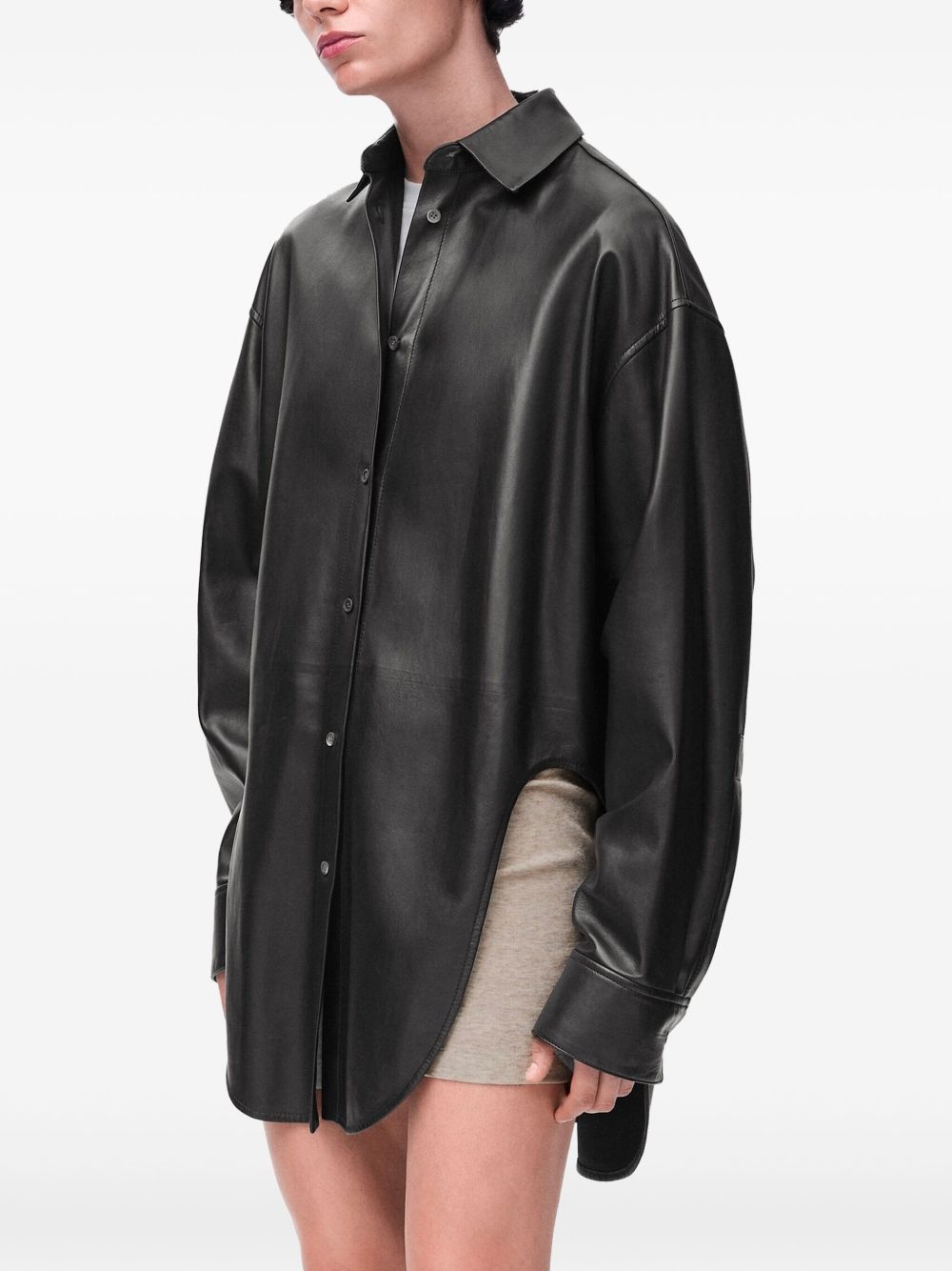 leather shirt - 2