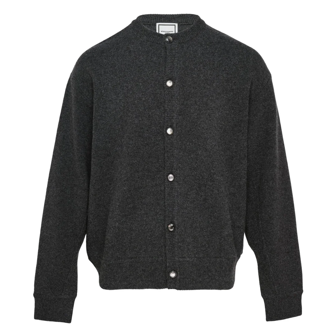 Knit Snap Button Cardigan - 1