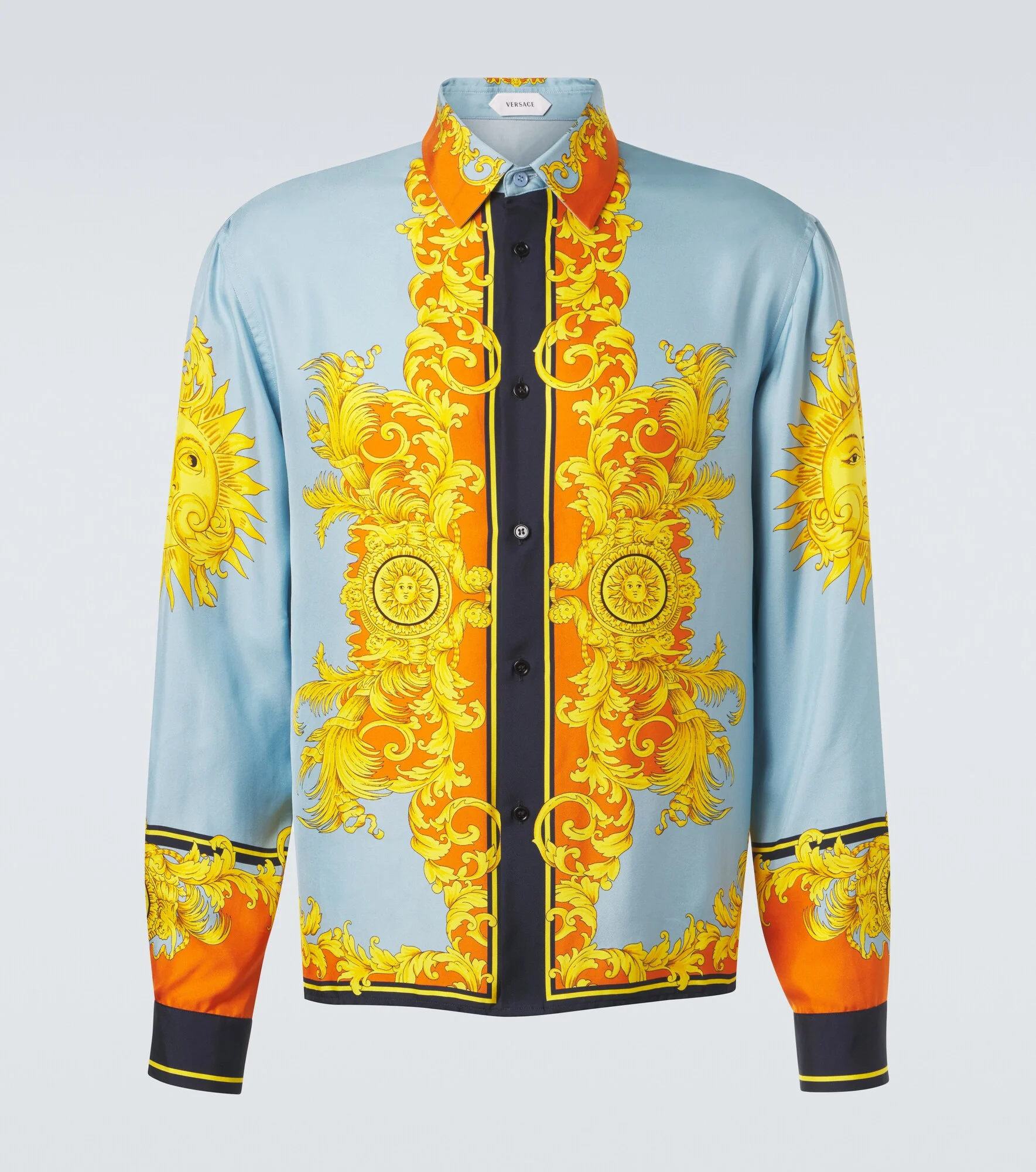 Printed silk shirt - 1