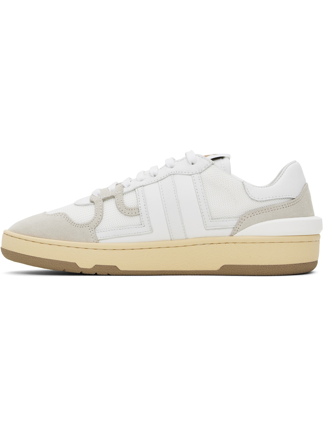 White Clay Mesh Sneakers - 3