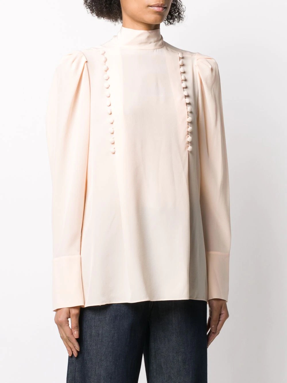 decorative buttoned blouse - 3