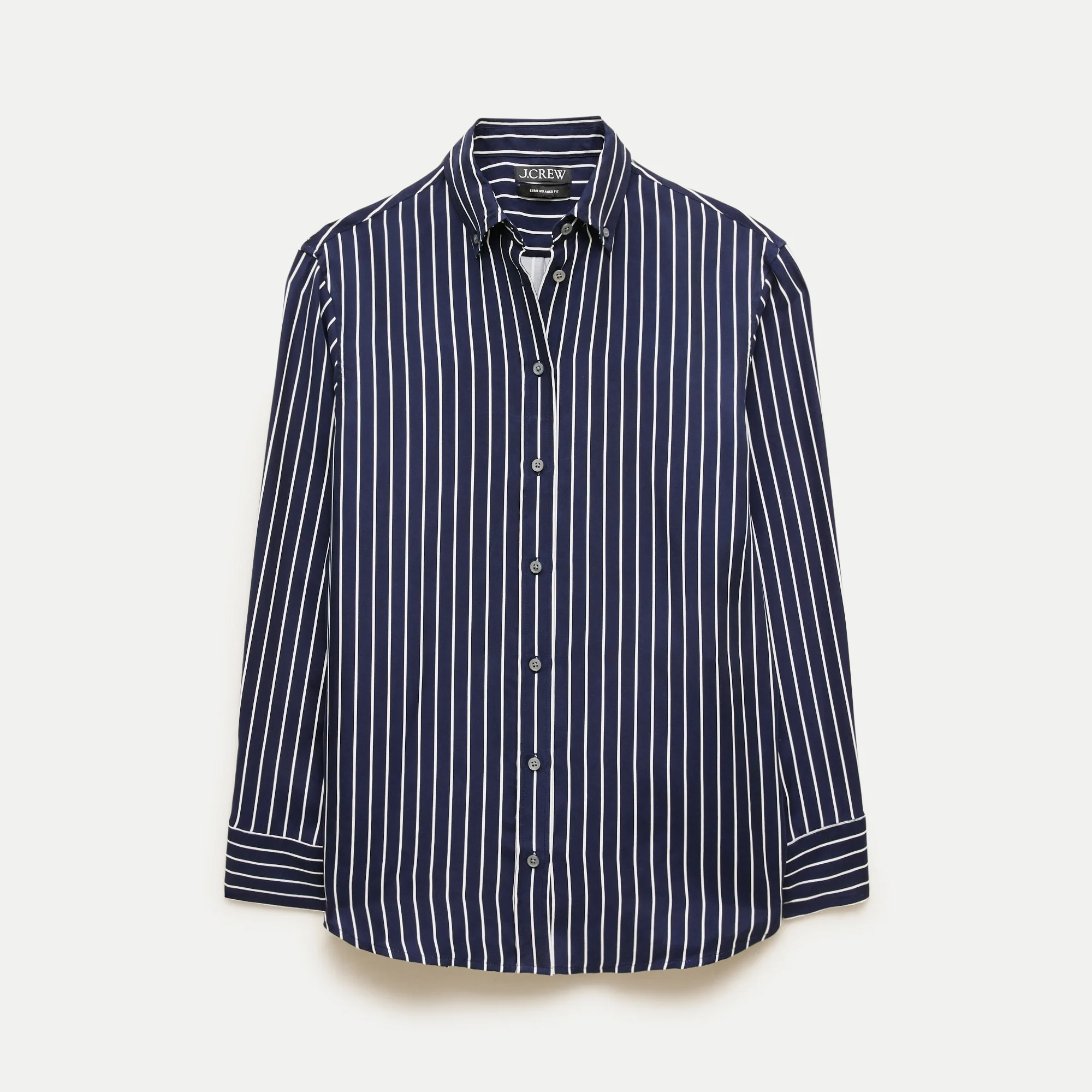 Esme button-up shirt in striped cupro blend - 1