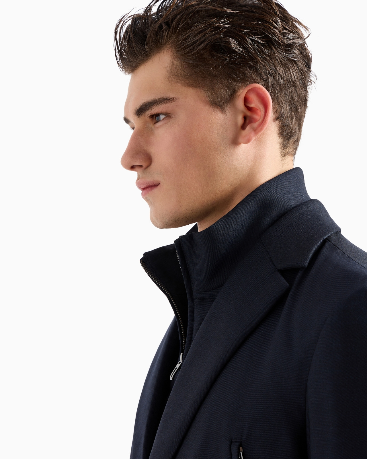 Travel Essentials virgin wool-blend full-zip blazer with detachable inner panel - 5
