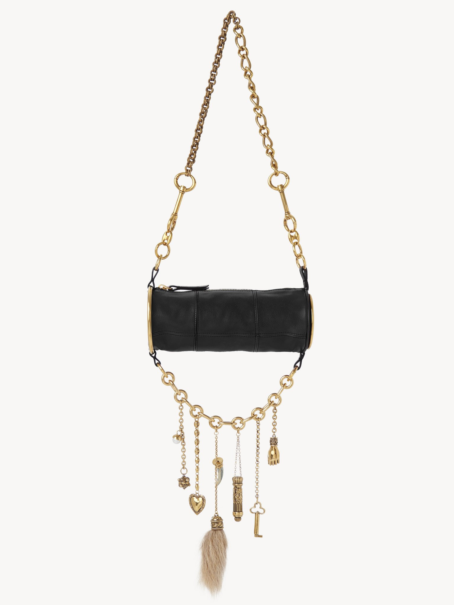 CHÂTEAU TREASURES SHOULDER BAG IN GRAINED LEATHER - 4