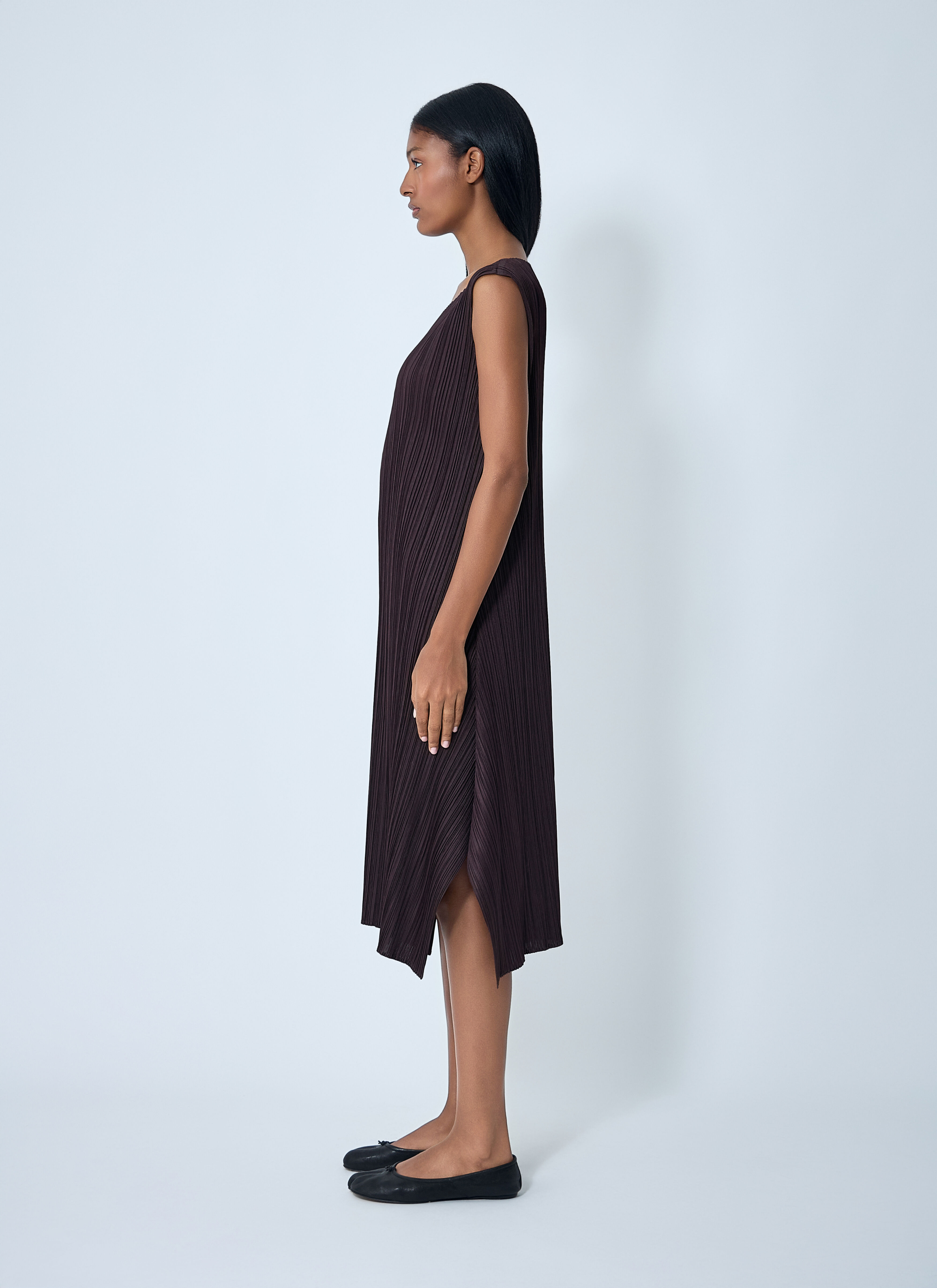 Pleated Midi Dress - 3