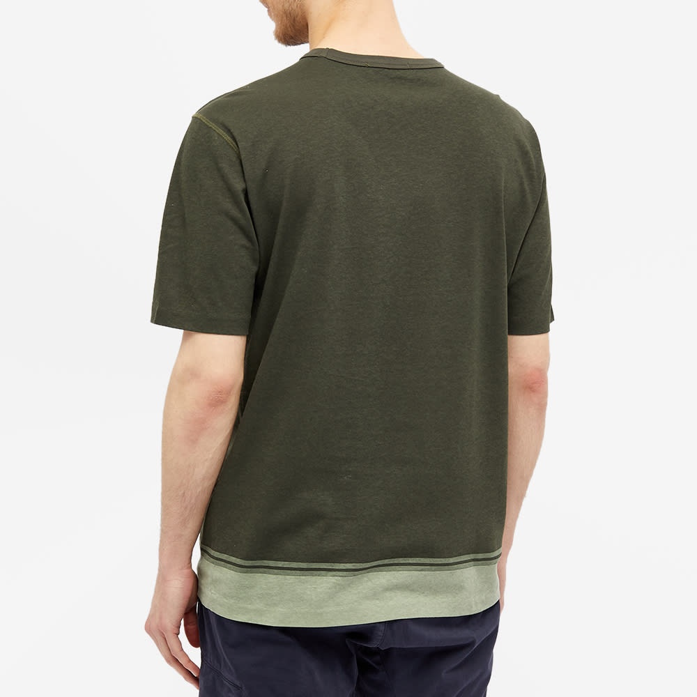 Stone Island Compass Print Hem Stripe Tee - 5