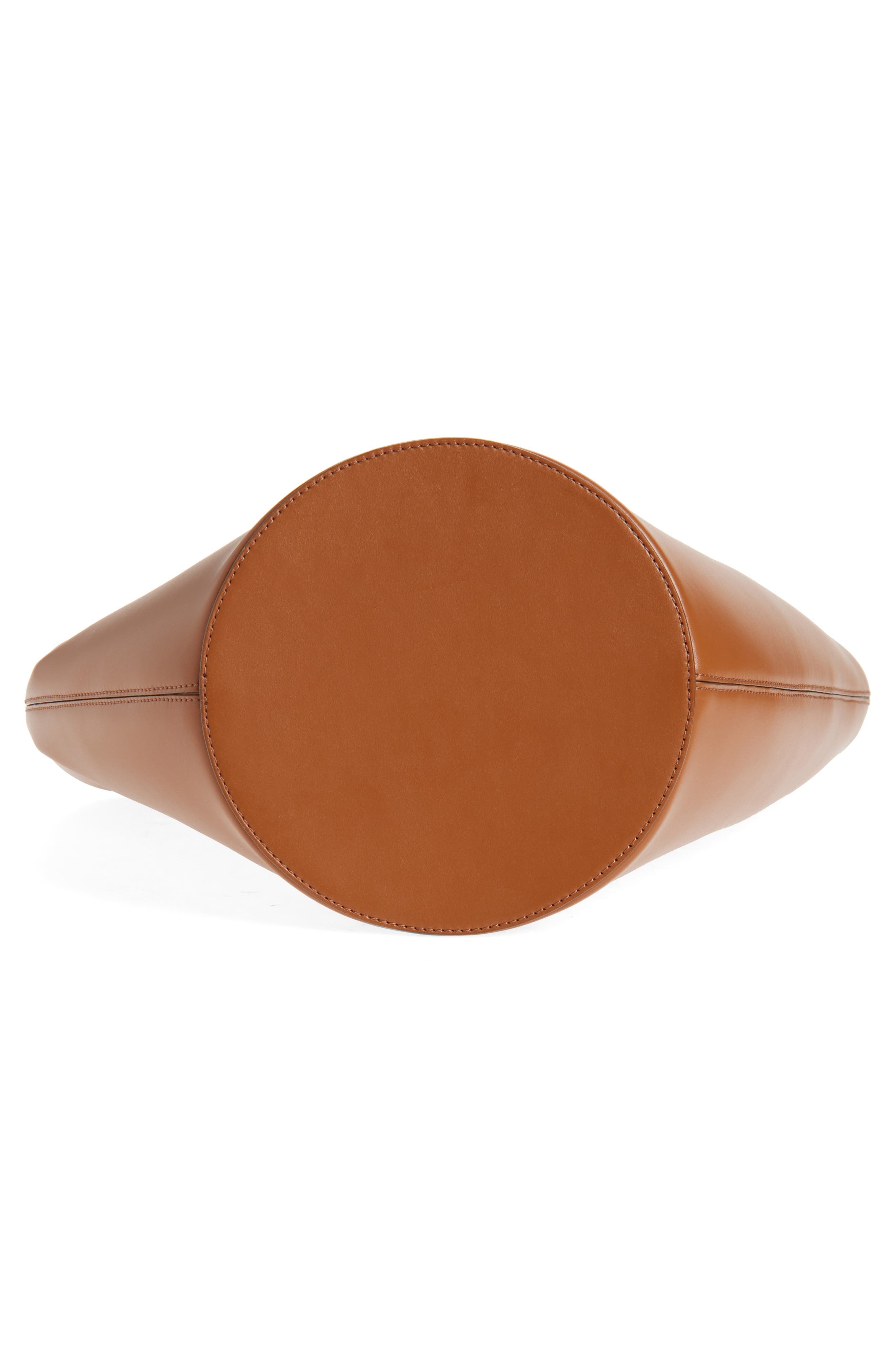 Jacquemus The Medium Bambola Asymmetric Leather Bucket Bag in Light Brown 810 at Nordstrom - 7
