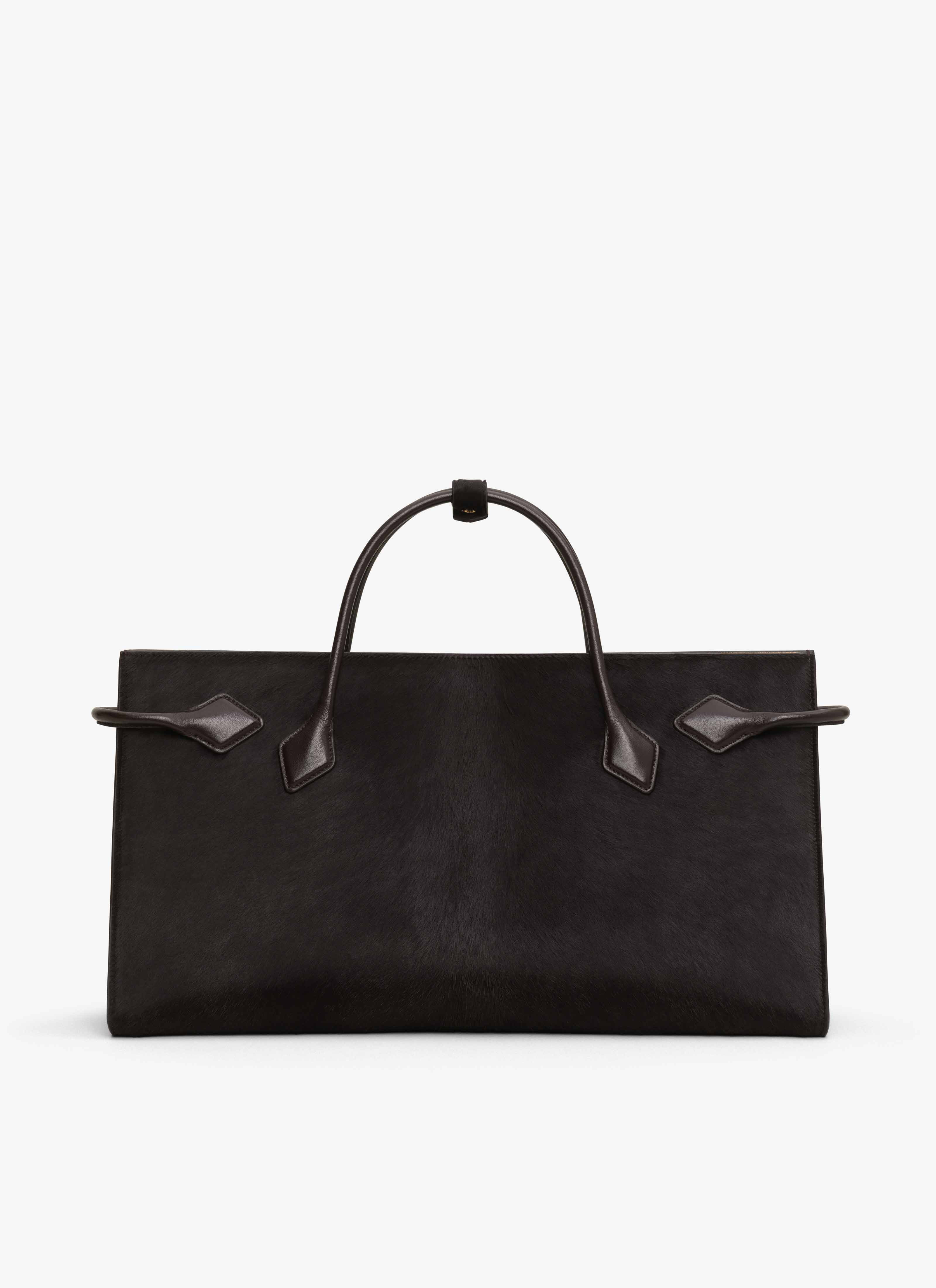 LE TECKEL TOTE BAG IN HAIRCALF LEATHER - 4