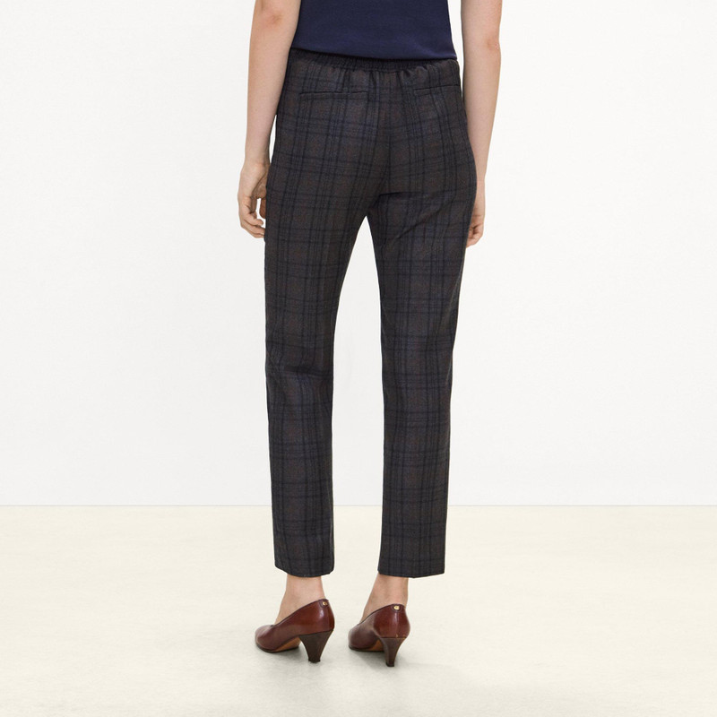 Marcee Cropped Pull-On Pant in Plaid Sleek Flannel 5