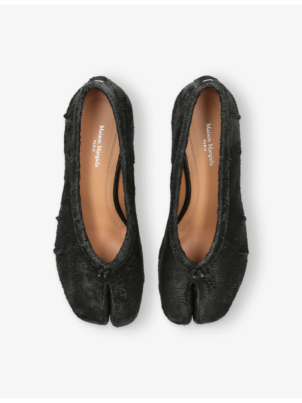 Tabi Ballerina Leather Heeled Shoes - 2
