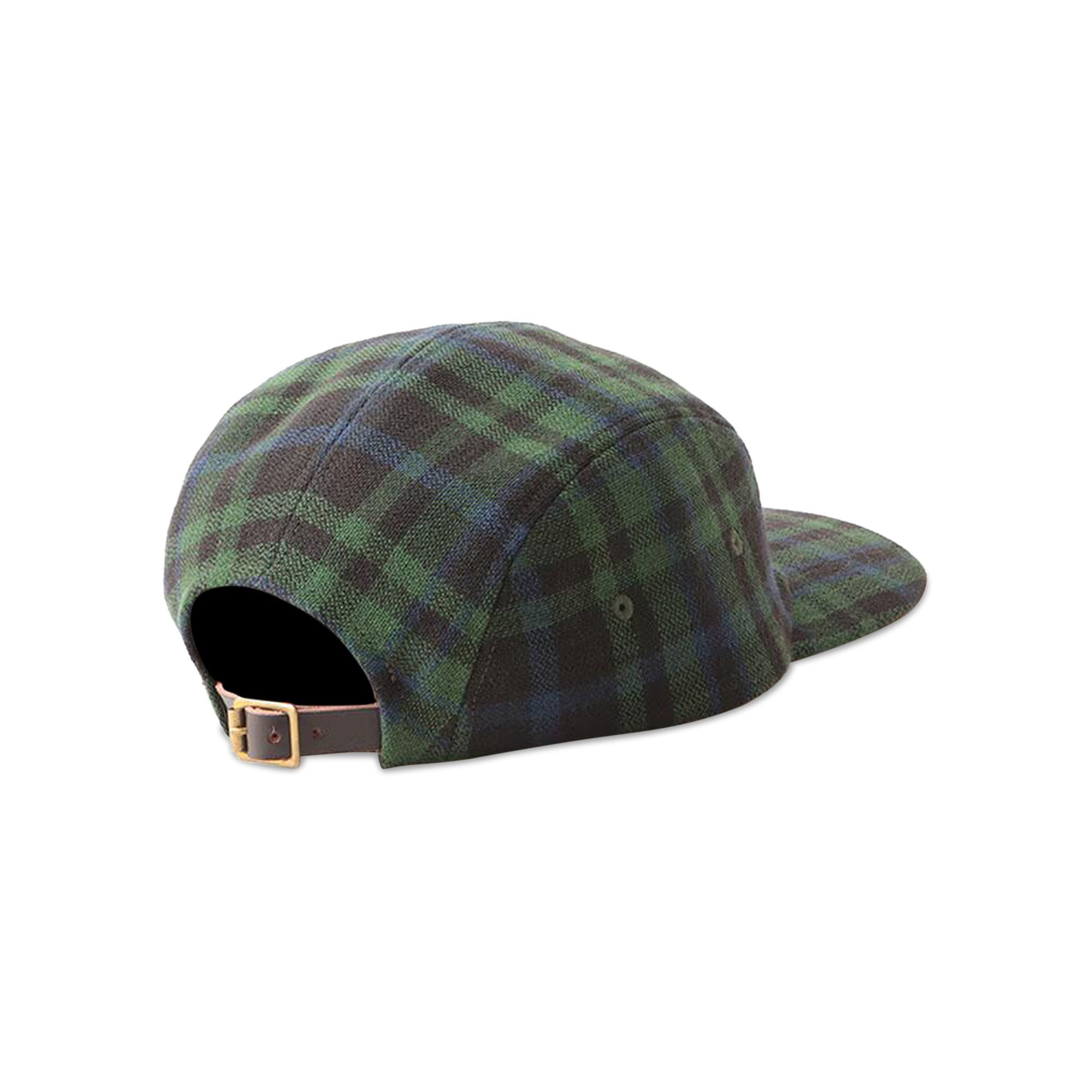 Visvim Buffalo Check Camp Cap 'Green' - 2