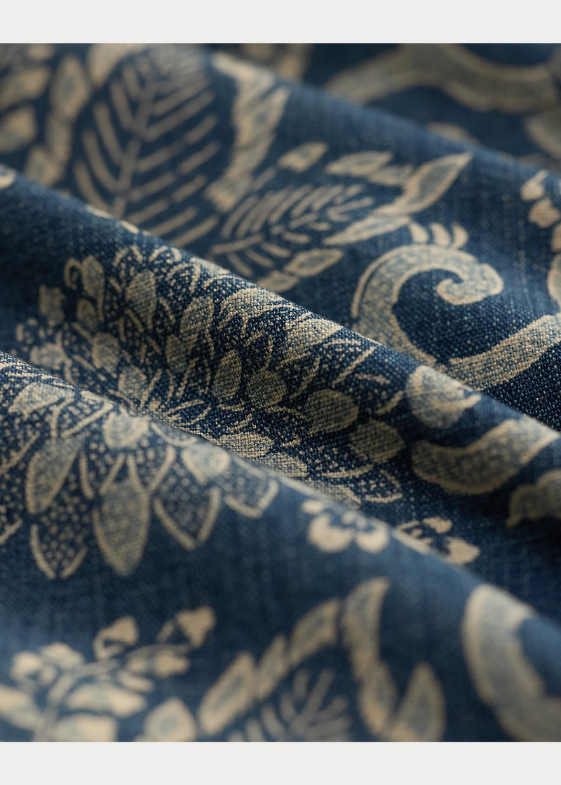 Indigo Print Woven Overshirt 6