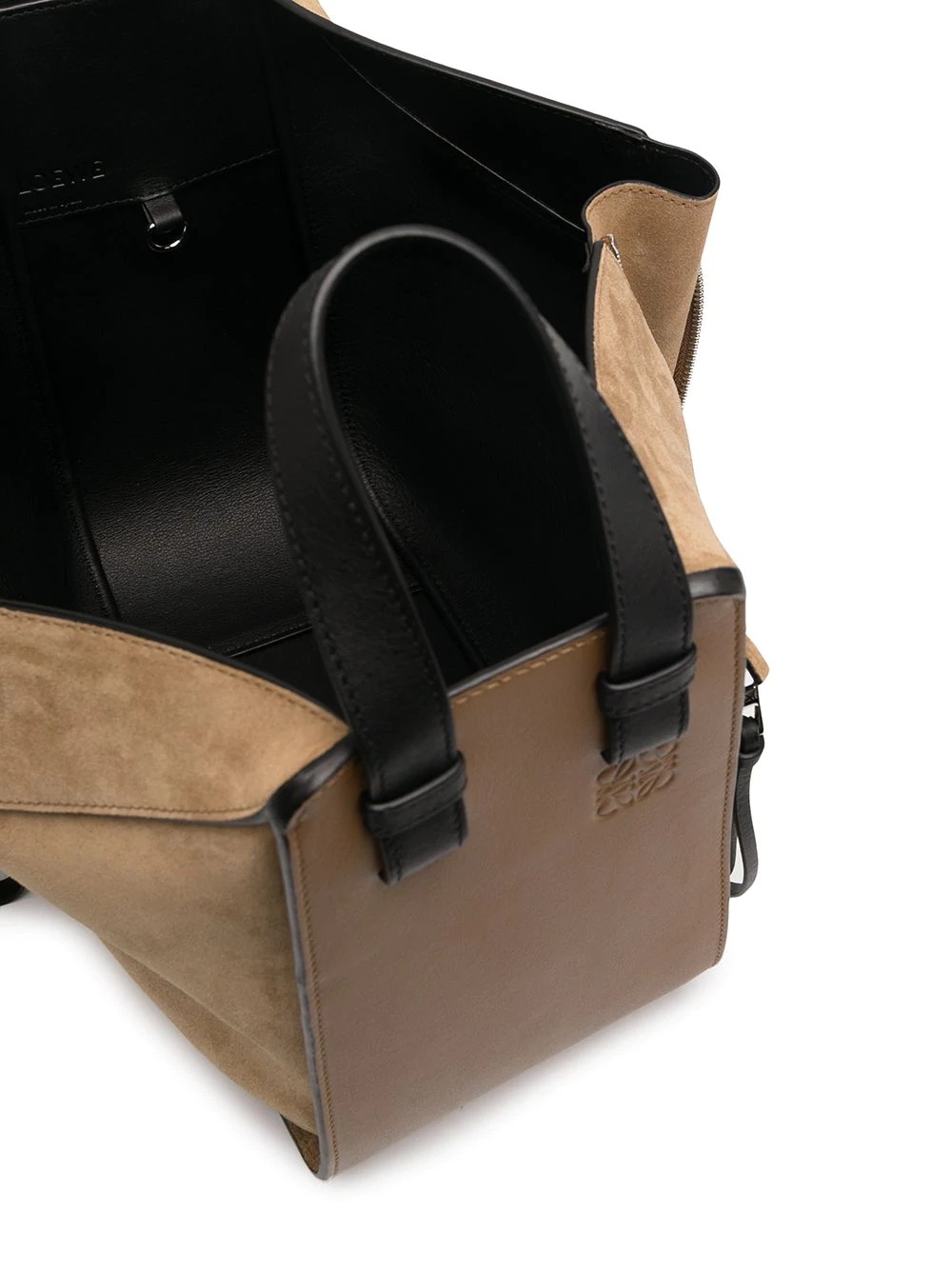 contrasting panel detail tote bag - 5