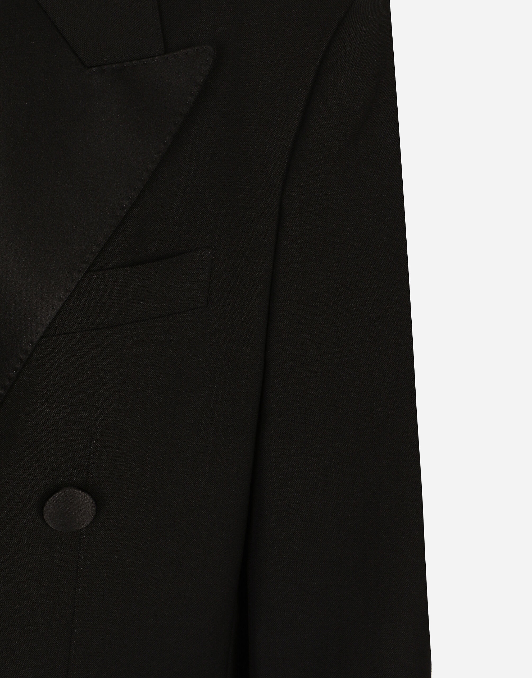 Double-breasted woolen jacket - 3