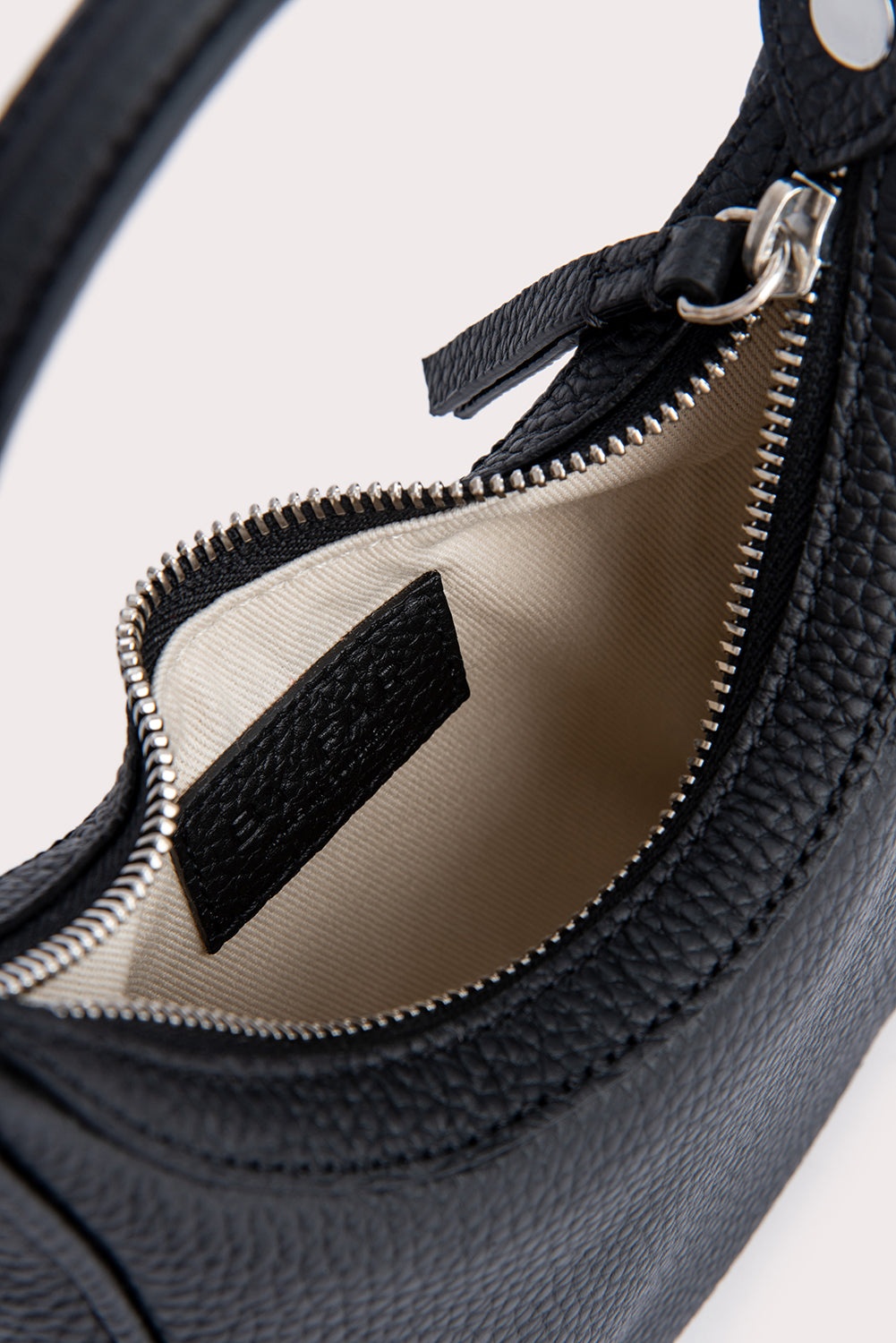 Cosmo Black Flat Grain Leather - 6