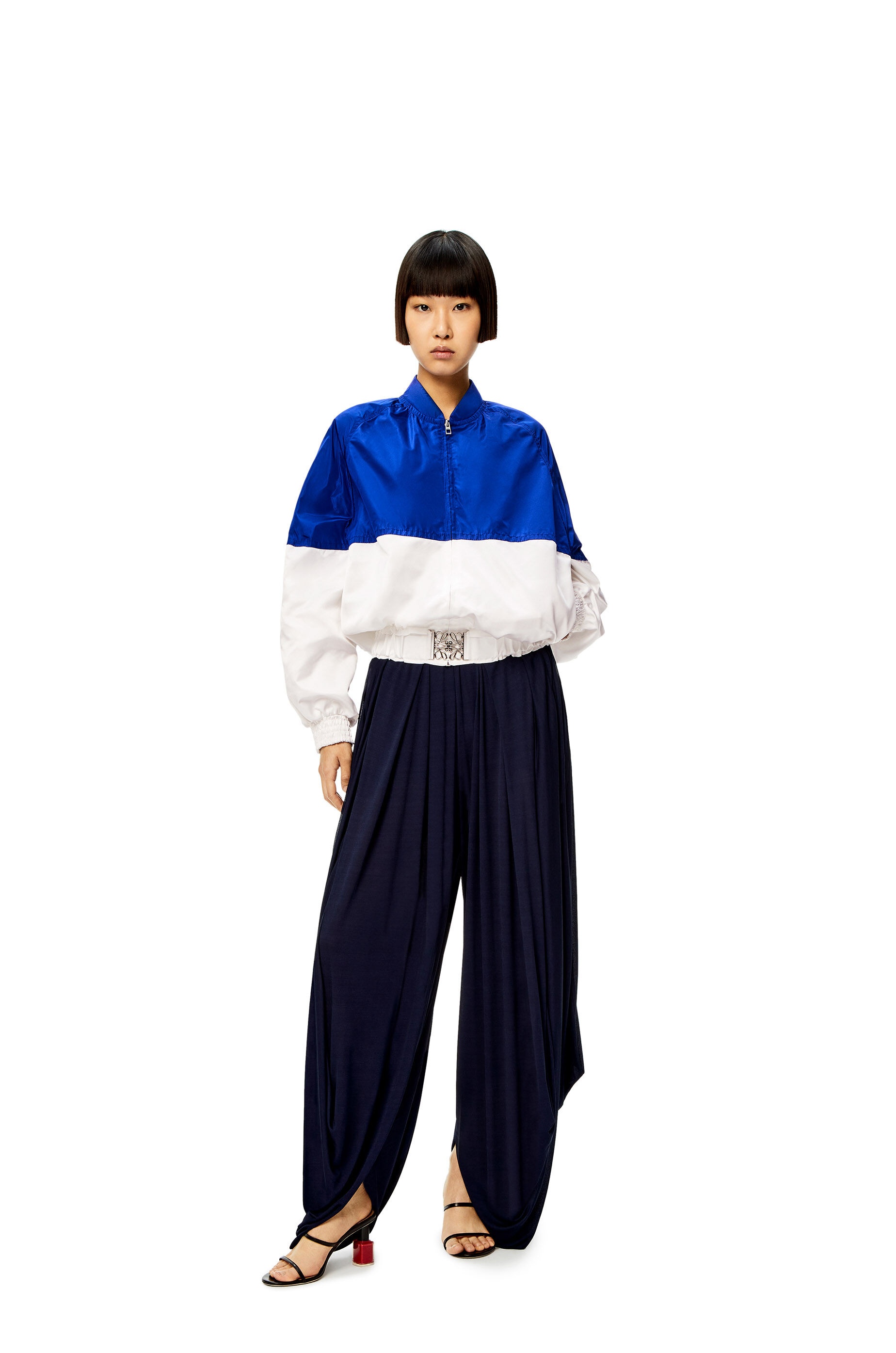 Bomber jacket in silk and polyester - 2