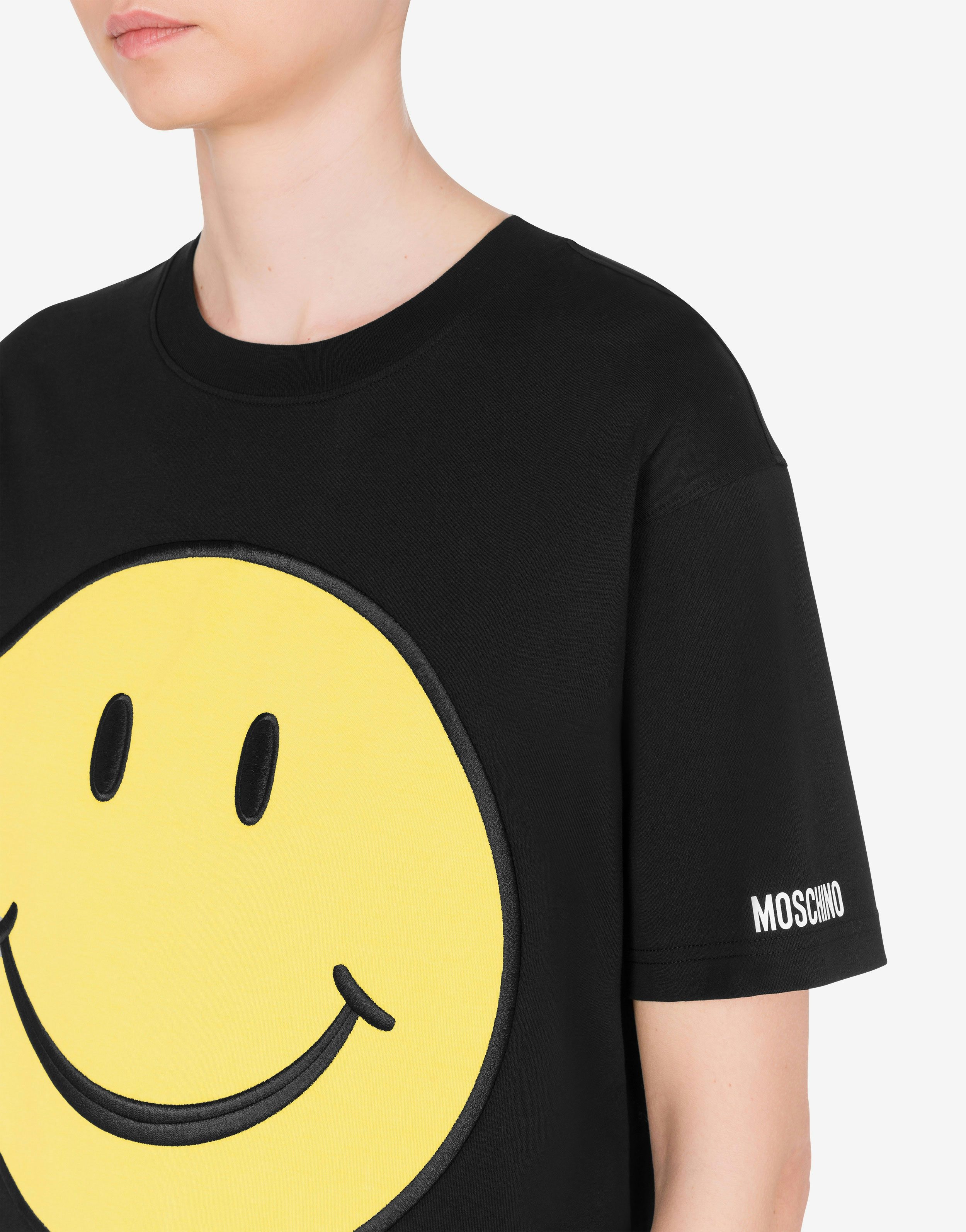 Moschino T-SHIRT IN ORGANIC JERSEY SMILEY® | REVERSIBLE