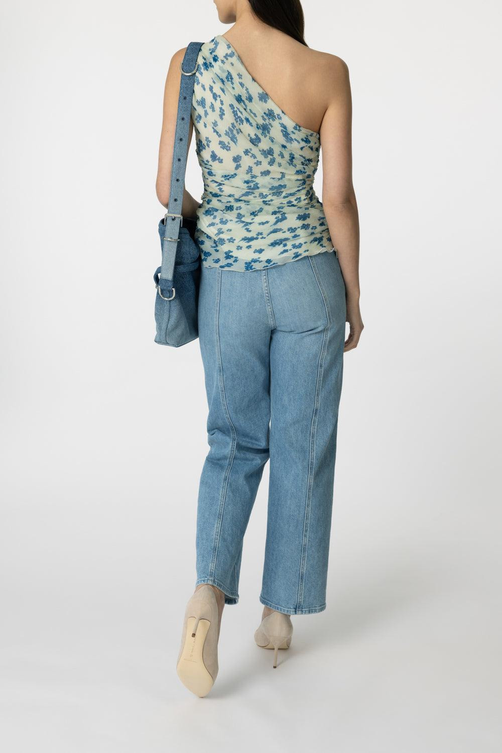 One Shoulder Draped Top - 4