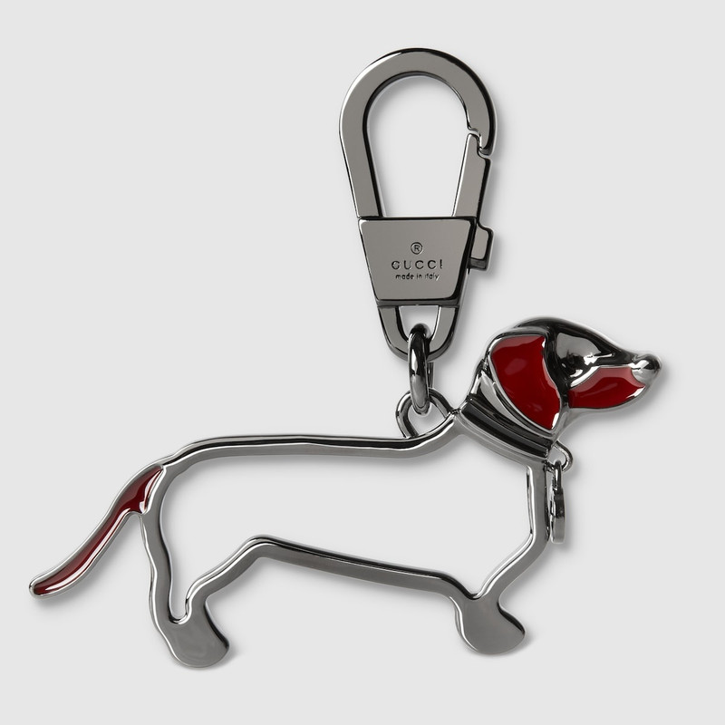 Dog keychain with Interlocking G 1