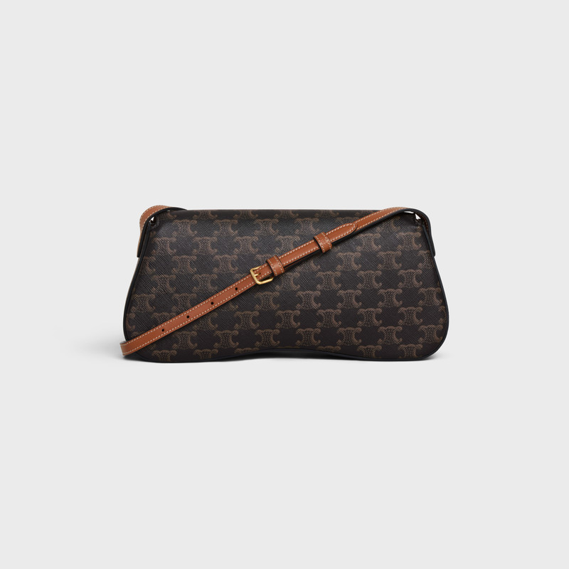 MEDIUM CELINE LOLA BAG in Triomphe Canvas and Calfskin 3