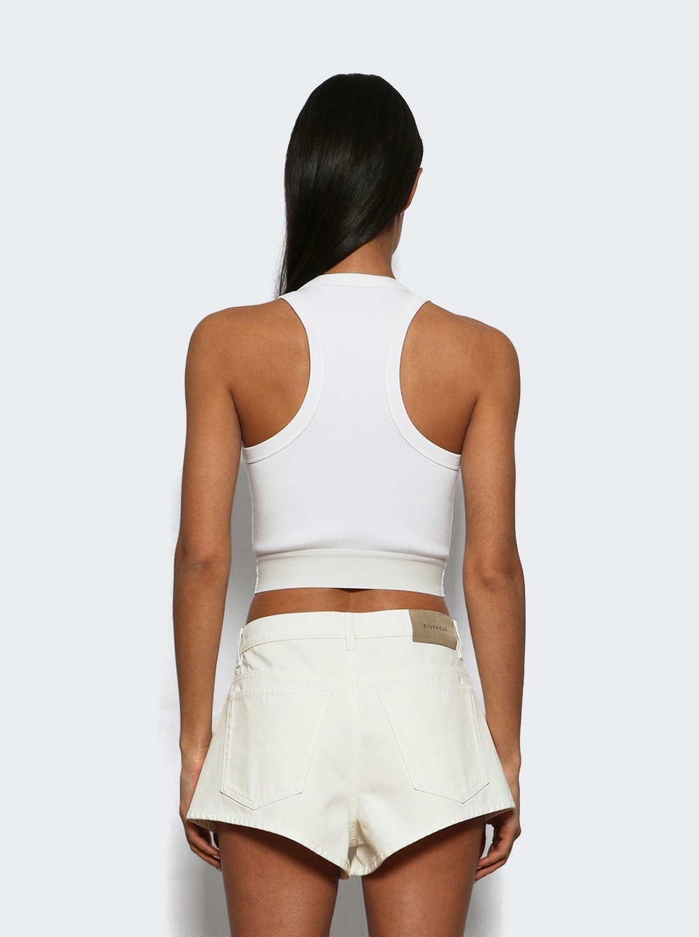 Cropped Tank Top White - 4