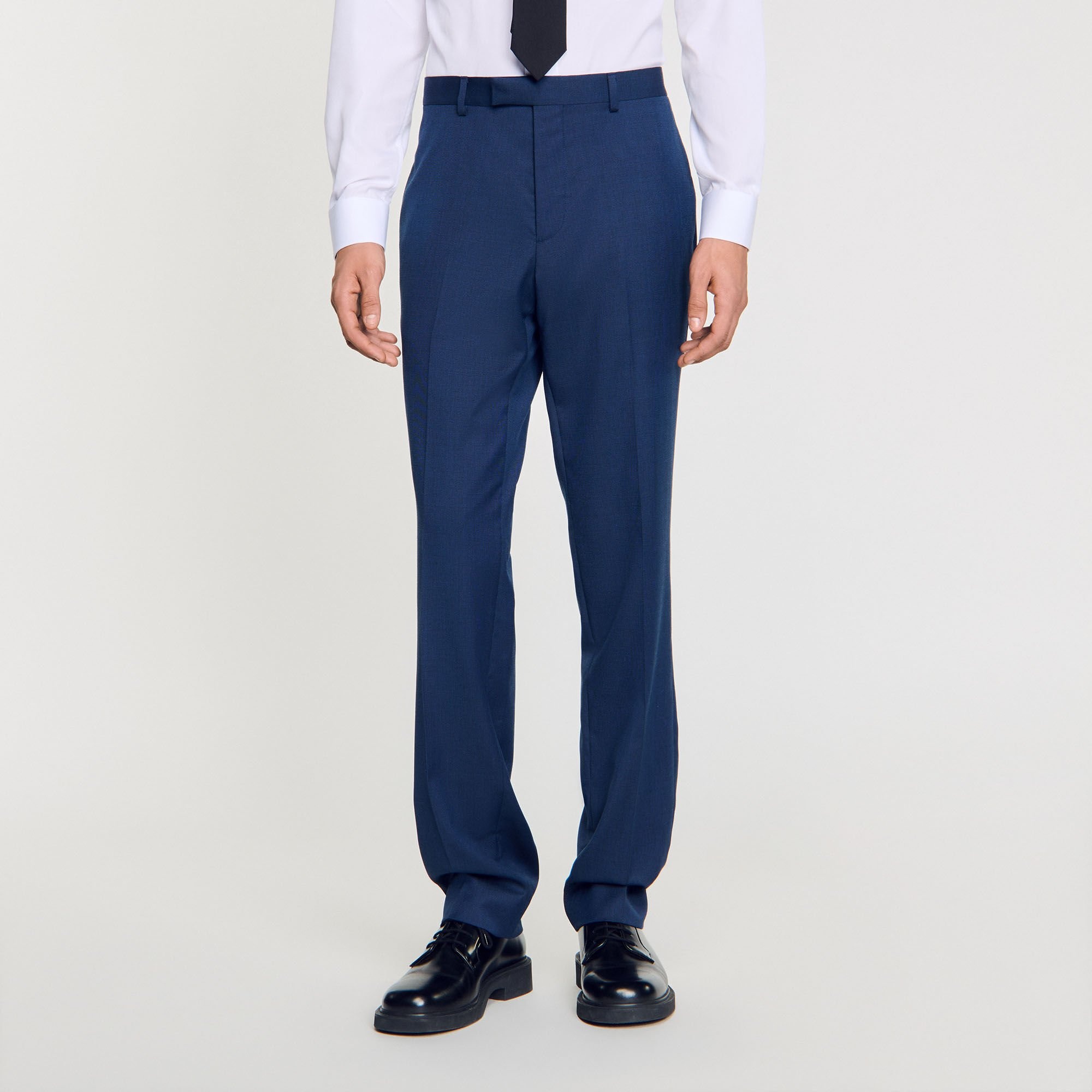 WOOL SUIT TROUSERS - 4