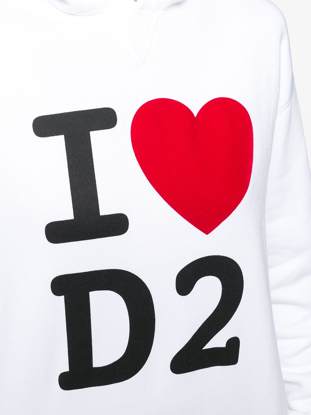 I Heart D2 print hoodie - 5