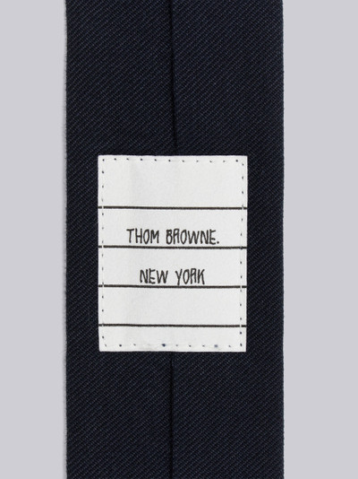 Thom Browne Navy Cotton Suiting Engineered 4-Bar Tie outlook