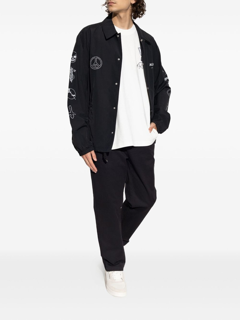 ALLSAINTS embroidered-logo cotton trousers outlook