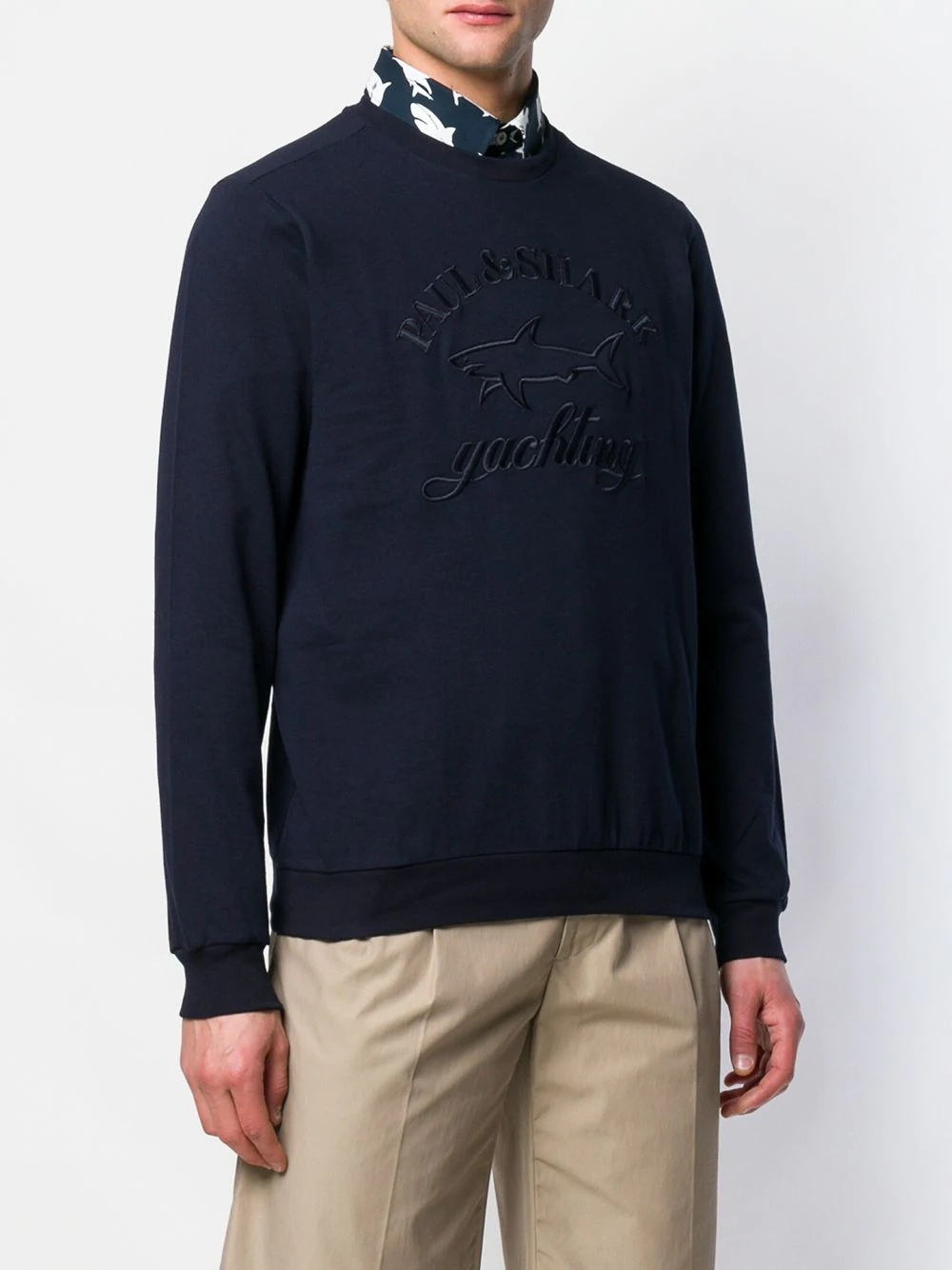 embroidered logo sweatshirt - 3