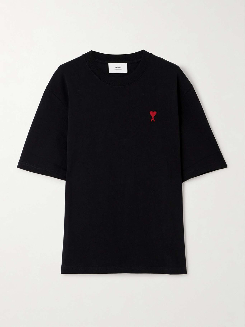 + NET SUSTAIN embroidered organic cotton-jersey T-shirt - 1