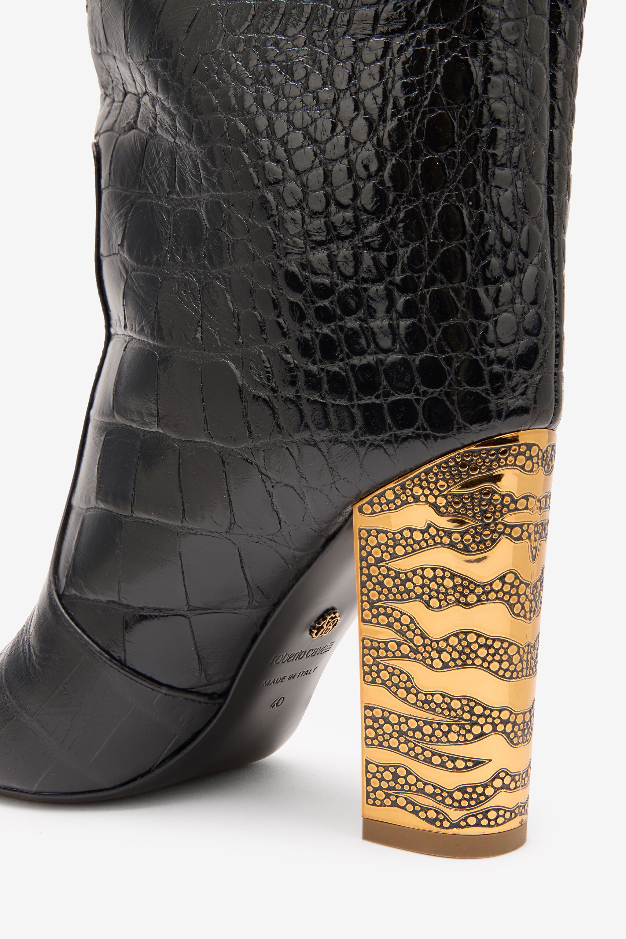Boots With Crocodile Embossing - 4