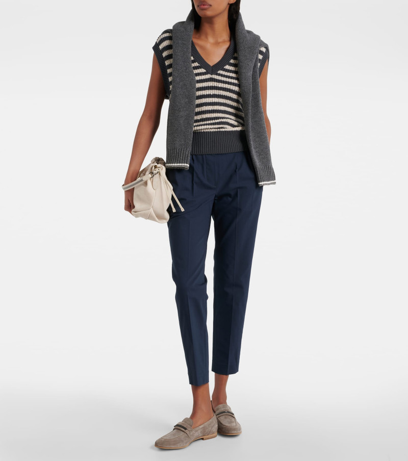 Brunello Cucinelli Cotton-blend twill chinos outlook