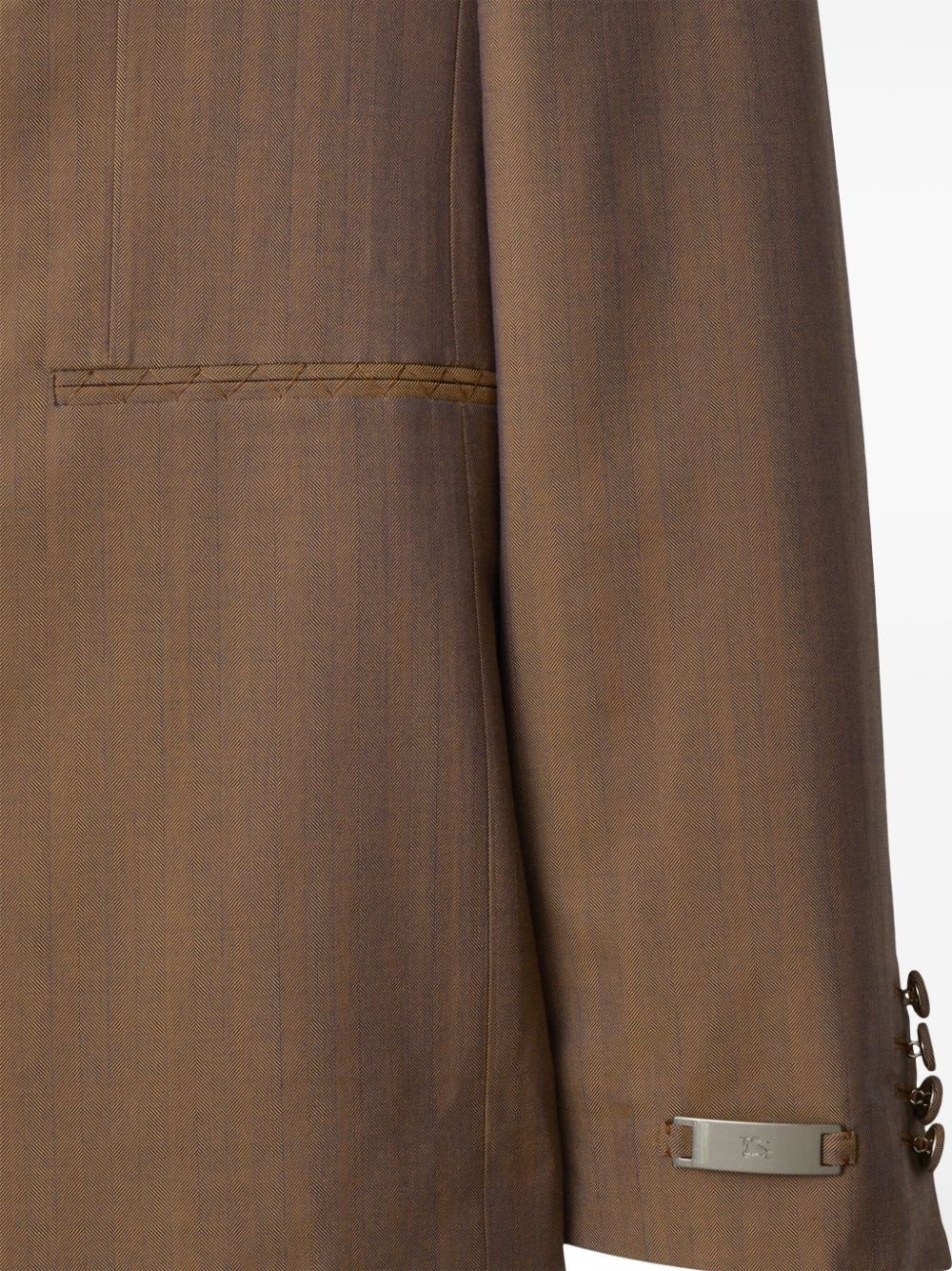 double-breasted wool blazer - 6