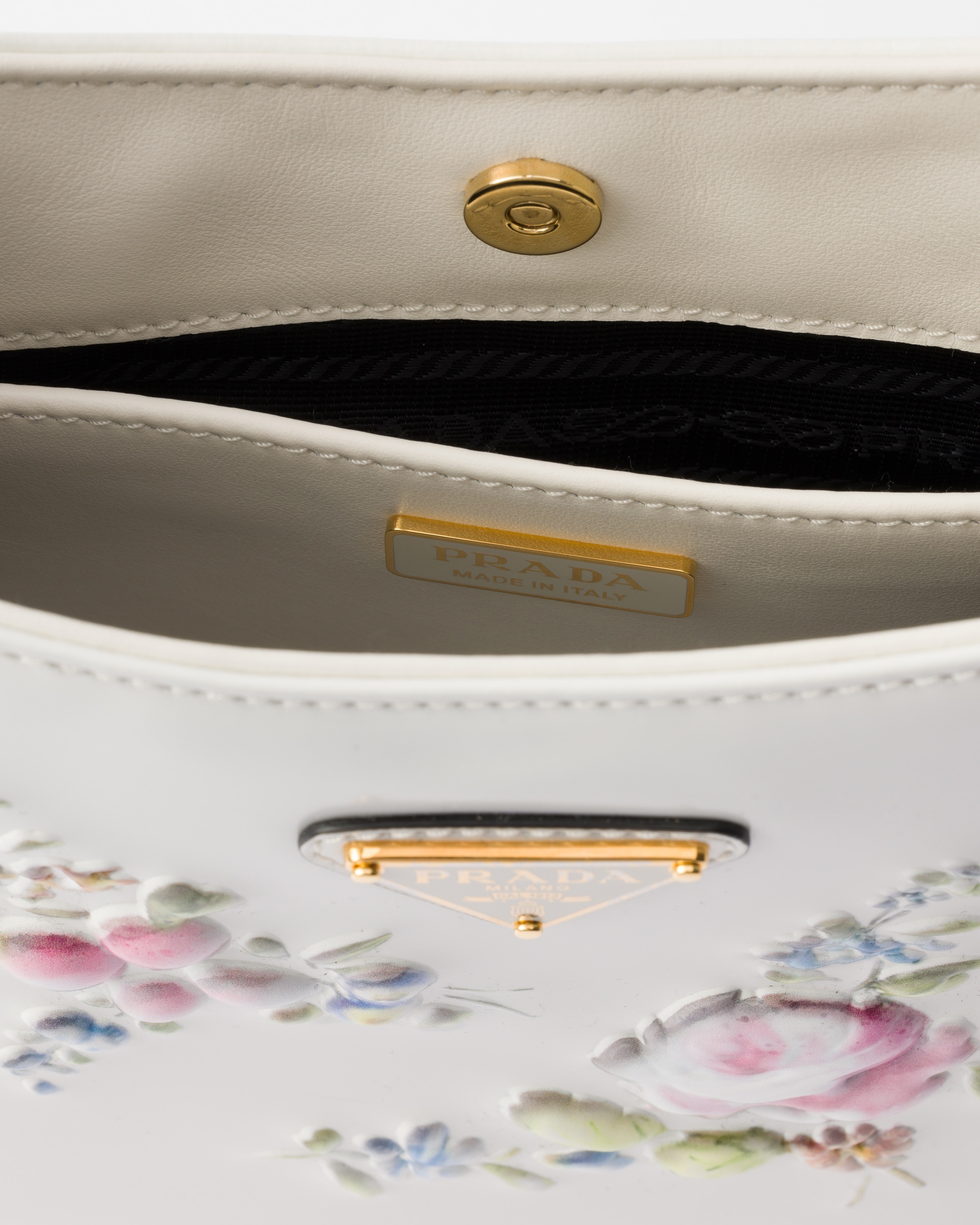 Prada Cleo printed brushed leather shoulder bag - 4