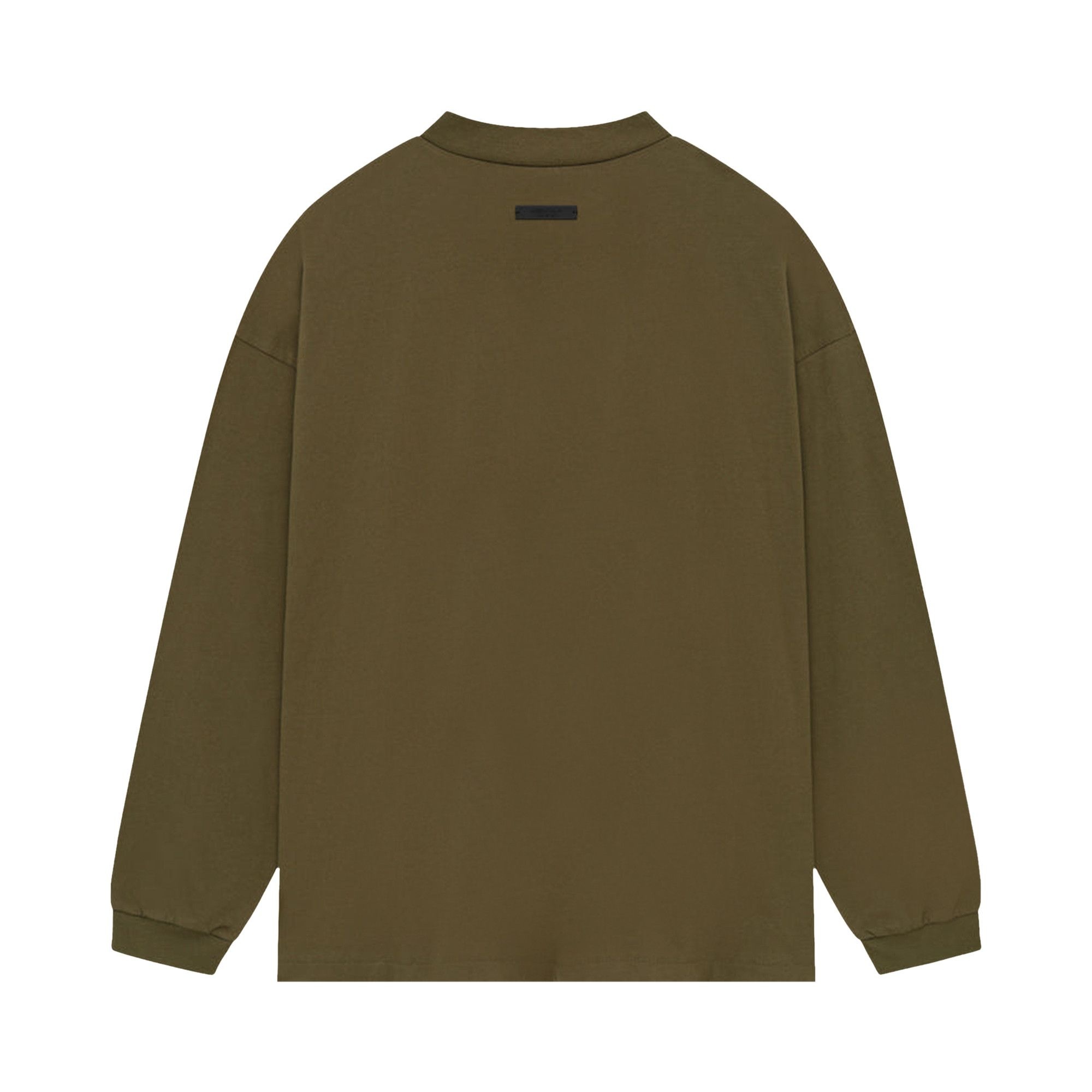 Fear of God Essentials Jersey Long-Sleeve Tee 'Olive' - 2