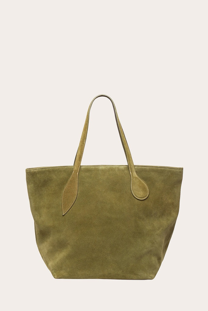 SPROUT TOTE HERB SUEDE 1